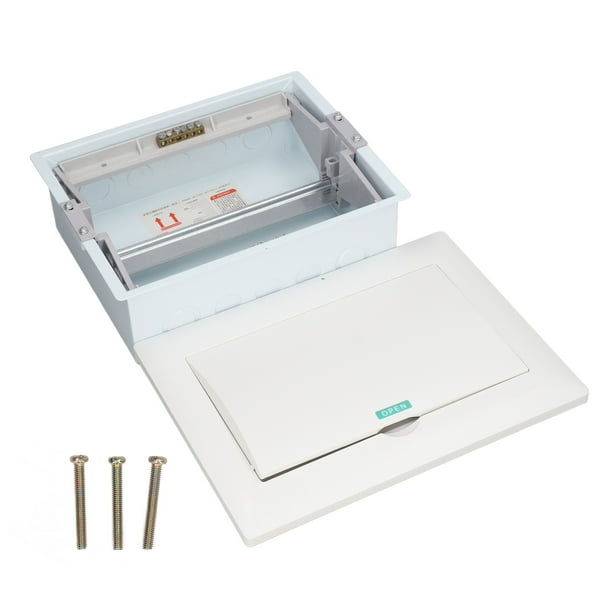 12 Way Power Distribution Box with DIN Rail Concealed Mounted Circuit