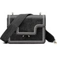 thumbnail image 2 of Women's Wide Shoulder Bag Strap, Adjustable Replacement Leather Long shoulder strap(Black) - DD01, 2 of 2