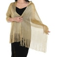 thumbnail image 3 of YooGuoGuo Sparkling Metallic Shawls and Wraps for Evening Dresses with Buckle Women Shawls and Wraps for Party Bride Bridesmaid, 3 of 7