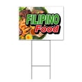 thumbnail image 1 of Filipino Food (18" x 24") Yard Sign, Includes Metal Step Stake, 1 of 6