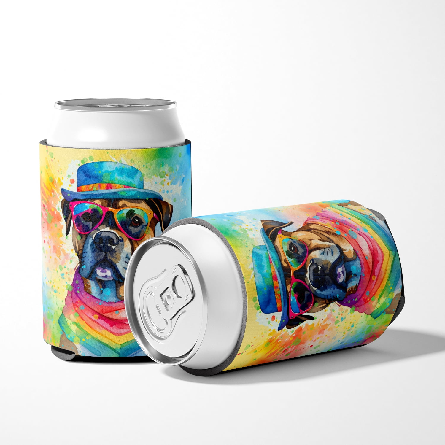 Cane Corso Hippie Dawg Can or Bottle Hugger 3 in x 5 in