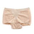 thumbnail image 1 of Gibobby Calzoncillos para mujer paquete de ropa interior para mujer, bragas de algodón, bragas de Bikini elásticas suaves, bragas con adornos de encaje(Beige,Talla única), 1 of 4