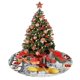 thumbnail image 4 of Falda para árbol de Navidad de Mickey Mouse, suave y divertida, decoración navideña navideña de granja de 48", 4 of 4