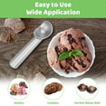 thumbnail image 6 of Anti-Freeze Ice Cream Scoop 7 Inch, One Piece Aluminum Nonstick Design, for Gelato Sorbet Cookie Dough Watermelon, Commercial Use, Silver, 6 of 6