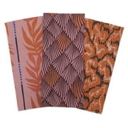 Abstract Leopard Kitchen Towel 3 Piece Set, Incandescent Orange by Drew Barrymore Flower Home