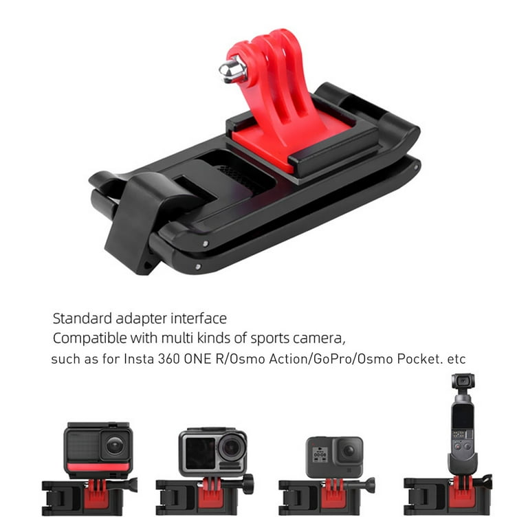 Deyuer Backpack Clip Adjustable Stand Sports Camera Holder for