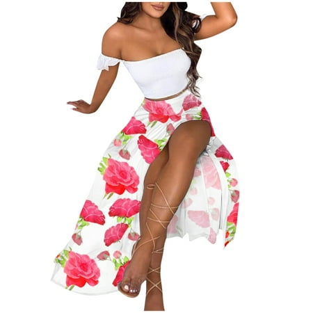 

Qufokar Fall Maternity Dress for Photo Wrap Dress Women Holiday Neck Ladies Womens Strapless 3D Party Dress Fashion Dress O Printing Women S Dress