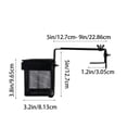thumbnail image 3 of Desk Organizer Blue Mesh Clamp on Storage Basket Adjustable Clamp 1 Piece for Home Office Pool Side Water Bottle and Small Item Organization, 3 of 7