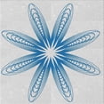 thumbnail image 1 of Ahgly Company Machine Washable Indoor Square Transitional Water Blue Area Rugs, 7' Square, 1 of 7
