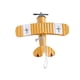 thumbnail image 2 of Wosthever Modelo de avión vintage, modelo de simulación con texturas claras, salas de estudio, mesas y barras, modelo de hierro Decoración del hogar amarillo, 2 of 6