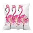 thumbnail image 1 of Funda de Almohada ABPHQTO Flamencos Rosas Acuarela 40x40 cm, 1 of 1
