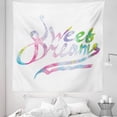 thumbnail image 1 of Saying Tapestry, Colorful Words in Watercolor Style Fantasy Happiness Youth Themes, Fabric Wall Hanging Decor for Bedroom Living Room Dorm, 5 Sizes, Multicolor, by Ambesonne, 1 of 1