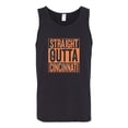 thumbnail image 2 of Wild Bobby Straight Outta Cincinnati CIN Fan | Fantasy Football | Mens Sports Graphic Tank Top, Black, Large, 2 of 4