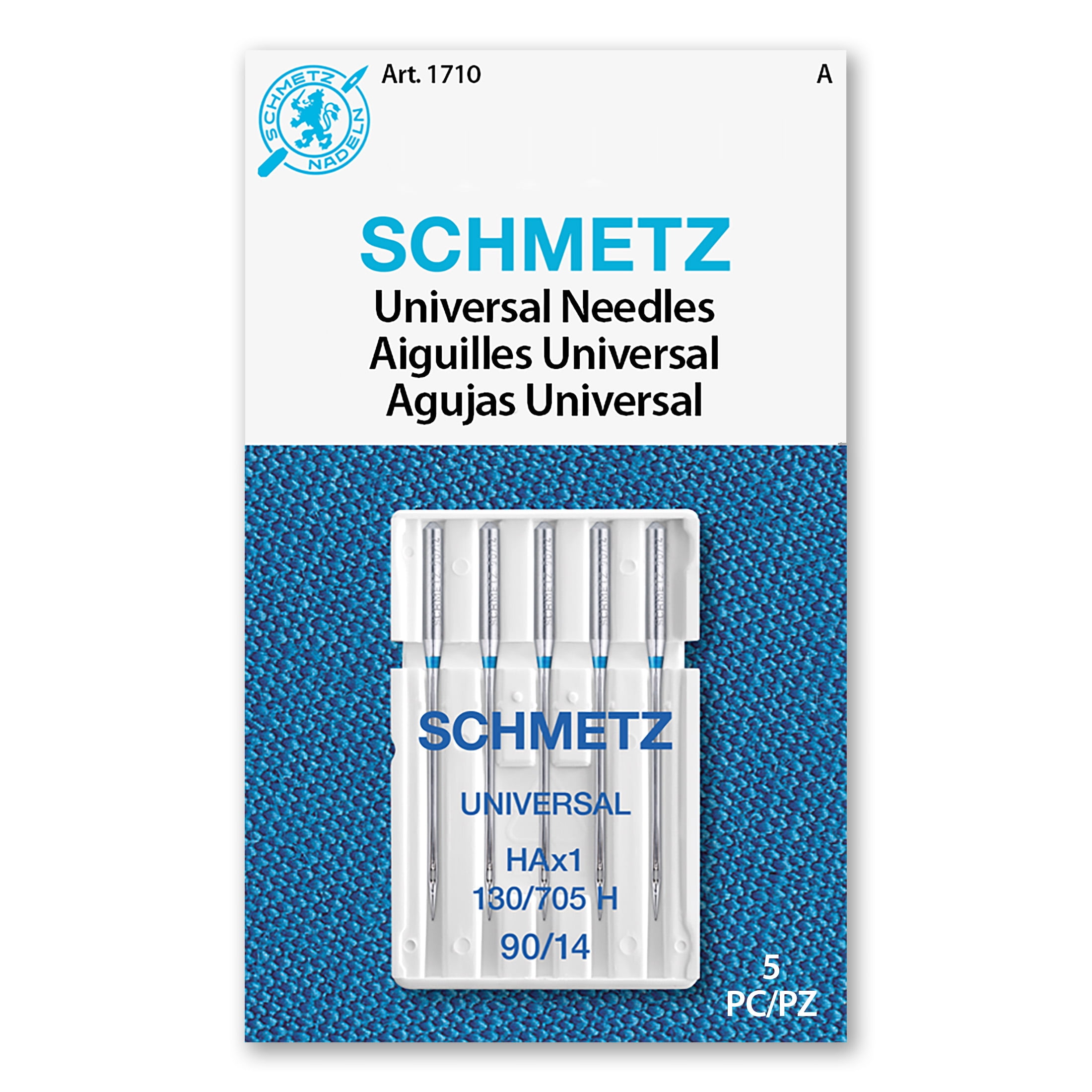 (3 pack) Schmetz Universal Sewing Machine Needles -Size 90/14, 5 Count