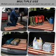 thumbnail image 3 of HUISEFOR Vintage American Flag Car Trunk Mat 29" x 39" Cargo Mat Rear Trunk Liner Non-Slip Vehicle Interior Accessories Easy To Clean Universal Fit for Most Cars, 3 of 7