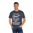 thumbnail image 4 of Funny I'm not Short I'm Just Compact Saying Pun Mom Dad  Novelty Wife Sarcastic Husband Men Women Sarcasm Unisex Garment-Dyed T-shirt, 4 of 4