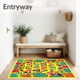 thumbnail image 3 of ODIKA 8'x10' Machine Washable Non-Slip Area Rug, Jungle Explorer Wildlife Phonics Study Floor High Traffic Rug, Yellow, 679154, 3 of 7