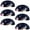 Multicolored 4, variant on PhooArto 6 Pcs Cup Drawer Pulls, Watermelon Pug Dog Pattern Shell Shape Handles Cabinet Knobs for Dresser Cupboard Closet Wardrobe with Screws