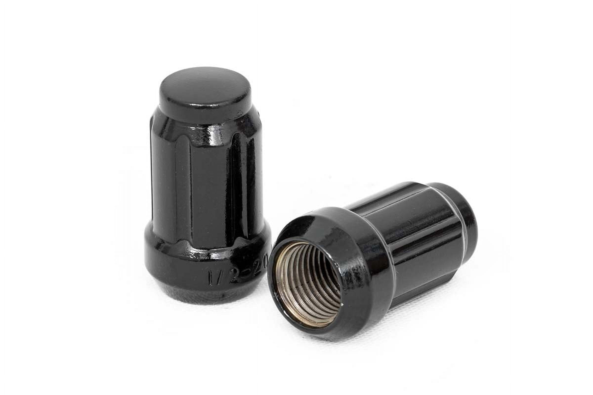 Rough Country Lug Nut Set M14x2.0 | Black | Set of 24 - 142024BLK