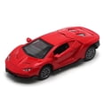thumbnail image 3 of 1/36 Scale Diecast Metal Pull Back Action Drives Car Forward Car Model Toy for Gift/Kids (RED), 3 of 4