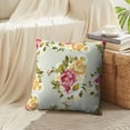 thumbnail image 4 of LALILO Throw Pillow Covers Floral With Peony Accent Art Artwork Cushion Cover 18" x 18", 2 Pack, 4 of 6