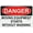 Warning Sign 3, variant on Metal Hanging Plate Horizontal Sign NITROGEN DIOXIDE, Waterproof, Fade and Scratch Resistant, safety signs, equipment Warning signs, etc - DANGER SIGN Style 30x40cm