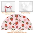 thumbnail image 4 of Picia Floral Strawberr Print Christmas Tree Skirt , Christmas Tree Skirt Ornaments for Merry Christmas Holiday Party Decorations Indoor Outdoor-30", 4 of 7