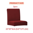 thumbnail image 5 of Matsuzay Paquete de 2 fundas para sillas de oficina a cuadros, funda protectora elástica resistente al desgaste, muebles de oficina para las cuatro Decoración del hogar rojo Matsuzay HA012491-05, 5 of 5