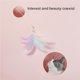 thumbnail image 3 of Dreamy Feather Funny Cat Stick Bell Juguete Elástico Resistente A Los Dientes Para Gatos Exquisitos Juguetes Divertidos Para Gatos Con Plumas De Colores Para Mascotas Gatos Animales Vogacara PT000989-00, 3 of 7