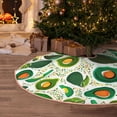 thumbnail image 5 of Sikiie Green Avocado Nativity Christmas Tree Skirt, Jesus Christian Winter Holiday Tree Mat Decoration(30-48IN)36", 5 of 6