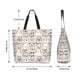 thumbnail image 5 of Fotbe Puppy Bolsa Tote Estética de Lona con Estampado para Mujer - Bolsa Reutilizable de Hombro Casual para Vacaciones, Compras, Trabajo y Gimnasio, 5 of 8