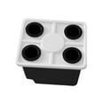 thumbnail image 2 of Cubo de cultivo hidropónico, macetero hidropónico, contenedor versátil, cubo reutilizable para plantas, cultivo en aguas profundas para plantas de Negro con tapa de 4 agujeros, 2 of 8