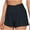 Black, variant on Wiyuqeen Womens Crossover High Waist Shorts Comfy Wide Leg Baggy Yoga Shorts Soft Trendny High Rise Running Athletic Shorts Under $10