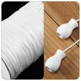 thumbnail image 5 of 109.36 Yards Roman Blind Cord Raided Lift Shade Cord and 12 Pieces Wood Blind Pull Cord Knobs for DIY Roman Blind, 5 of 5