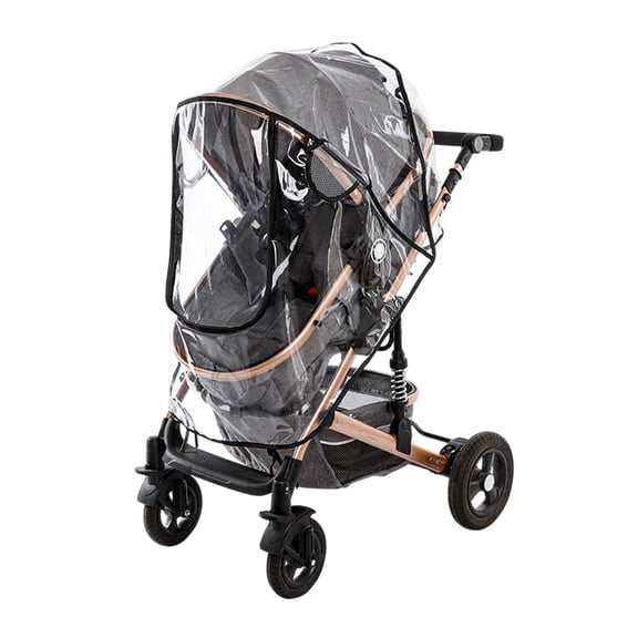 OIUR Stroller Rain Cover Waterproof Windproof Breathable Dust Snow Rain Protection Stroller Travel Weather Shield Universal Stroller Accessories
