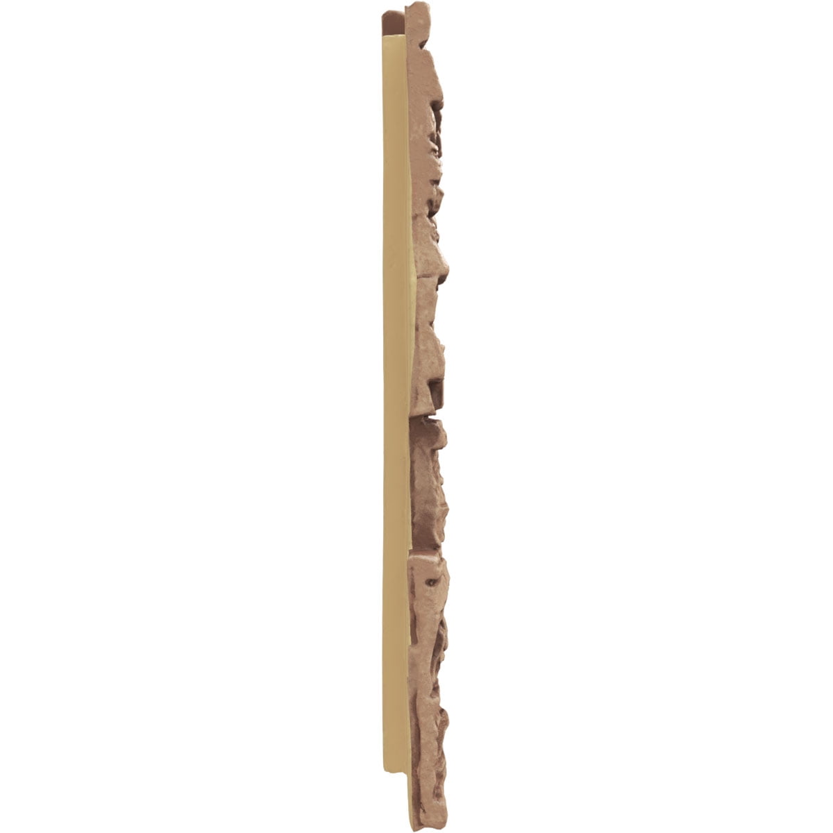 Ekena Millwork 45 3/4"W x 24 1/2"H x 1 1/4"D Canyon Ridge Stacked Stone, EverStone Faux Stone Siding Panel, Wheat Field