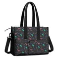 thumbnail image 2 of Teacher Tote Bag,Colorful Dinosaurs Palms Stars Pattern Teacher Utility Tote Bag,Large Work Tote Bags for Women with Multiple Pockets,Top Zipper Closure,13.8x10.6x6.7 Inch, 2 of 5