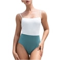 thumbnail image 1 of Traje de baño de mujer Cómodo Color sólido Impreso Patchwork Sling Traje de baño de una pieza OAVQHLG3B Store  lin121212, 1 of 4