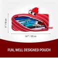 thumbnail image 2 of ZIPIT Monster Pencil Case for Kids, One Long Zipper Pencil Pouch, Gift-Ready Stationery Bag for Boys & Girls, Red, 2 of 6