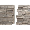 thumbnail image 2 of Ekena Millwork 48 5/8"W x 24 3/4"H x 1 1/4"D Cascade Stacked Stone, EverStone Faux Stone Siding Panel, Boardwalk Bay, 2 of 9