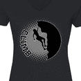 thumbnail image 4 of Inktastic Rock Climbing Silhouette Women's V-Neck T-Shirt, 4 of 5