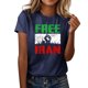 thumbnail image 4 of Tops de Cuello Alto para las Mujeres de la Carta de la Moda Impresa Blusas de Manga Corta, Camisas Casuales Suaves con Cuello Triple 弹性 Ajuste, Camiseta de Suéter de Uso Diario, 4 of 5
