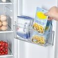 thumbnail image 5 of Refrigerator Organizer Bins,4.9*5.1*3.8Inch Stripe Stackable Food Storage Organizer,Small Fridge Side Door Organizer for Fridge, Pantry, Cabinet, Kitchen Countertops Pack of 3, 5 of 9