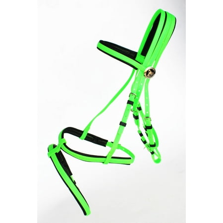 Pony Dressage Bridle - Horse English Dressage Biothane Flash Bridle Noseband Reins 40HS25
