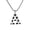 A Letter, variant on Leander Men's A-Z Letter Soccer Necklace - Pendant with 23.62-inch Stainless Steel Silver Chain - Personalized Gift