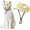 Yellow, variant on Minzimin Pet Hat with Ear Holes Sunscreen Cap, Adjustable String Dog Cat Summer Sun Hat,Cat Dog Bucket Hat for Birthday Party Costume Decoration Outdoor Hiking
