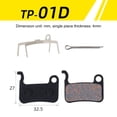 thumbnail image 2 of 1 par de pastillas de freno de disco de bicicleta de montaña MTB para BB5 M446 accesorios de pastillas de freno de ciclismo semimetálicas universales Hugtrwg Para estrenar, 2 of 6