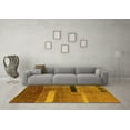 thumbnail image 3 of Ahgly Company Indoor Rectangle Abstract Yellow Modern Area Rugs, 3' x 5', 3 of 4
