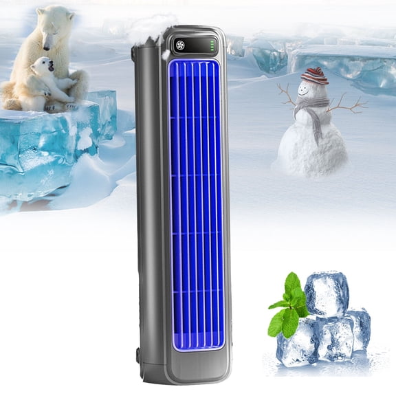 Portable Air Conditioner, Cooling Portable A/C,Equipped with 3 speed and LED Wall Mounted Bladeless Fans, Suitable For Living Rooms, Kitchens, and Bathrooms Cool This Summer