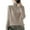 Khaki, variant on Women's Turtleneck Sweater Loose Fit Knit Top 100% Polyester Soft Pullover Solid Color Casual Wear Layering Comfort S-2XL
